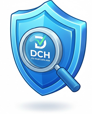 Blue security shield representing hybrid threat defense and firewall protection