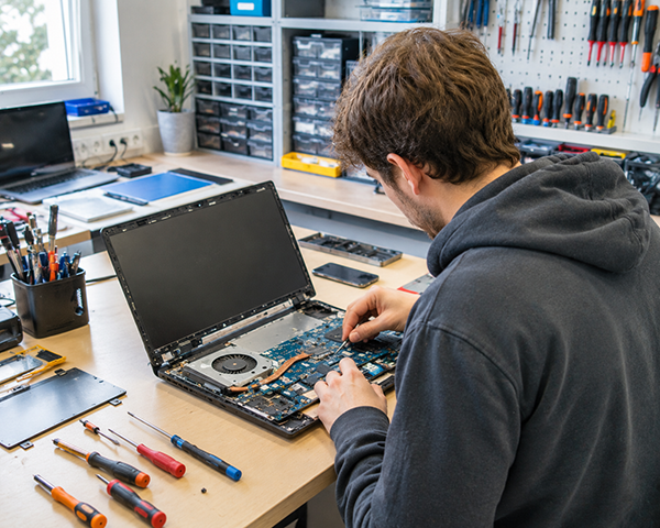 DomoticaCH professional laptop repair service pc hardware diagnostics computer technical laboratory switzerland
