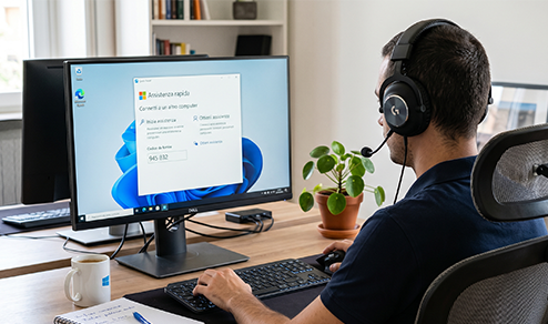 DomoticaCH remote IT support windows laptop repair computer assistance microsoft quick assist switzerland
